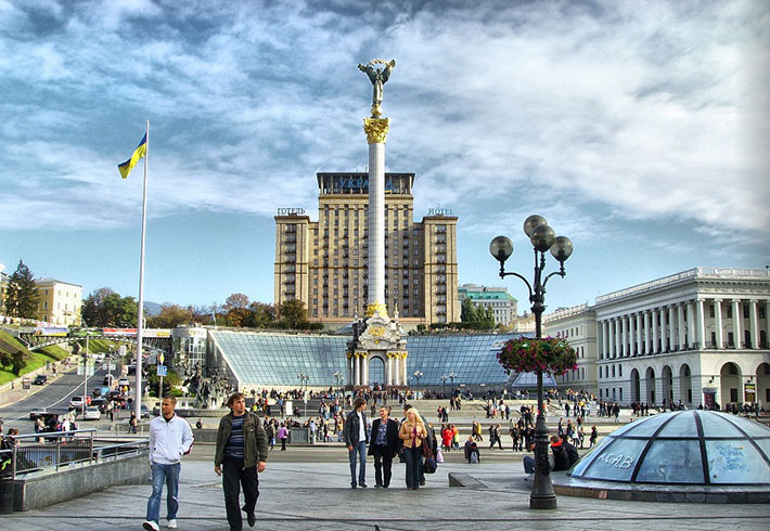 is the heart of Kyiv and must-stop for all visitors of the city. Maidan or the Independence Square is a place for demonstrations and revolutions